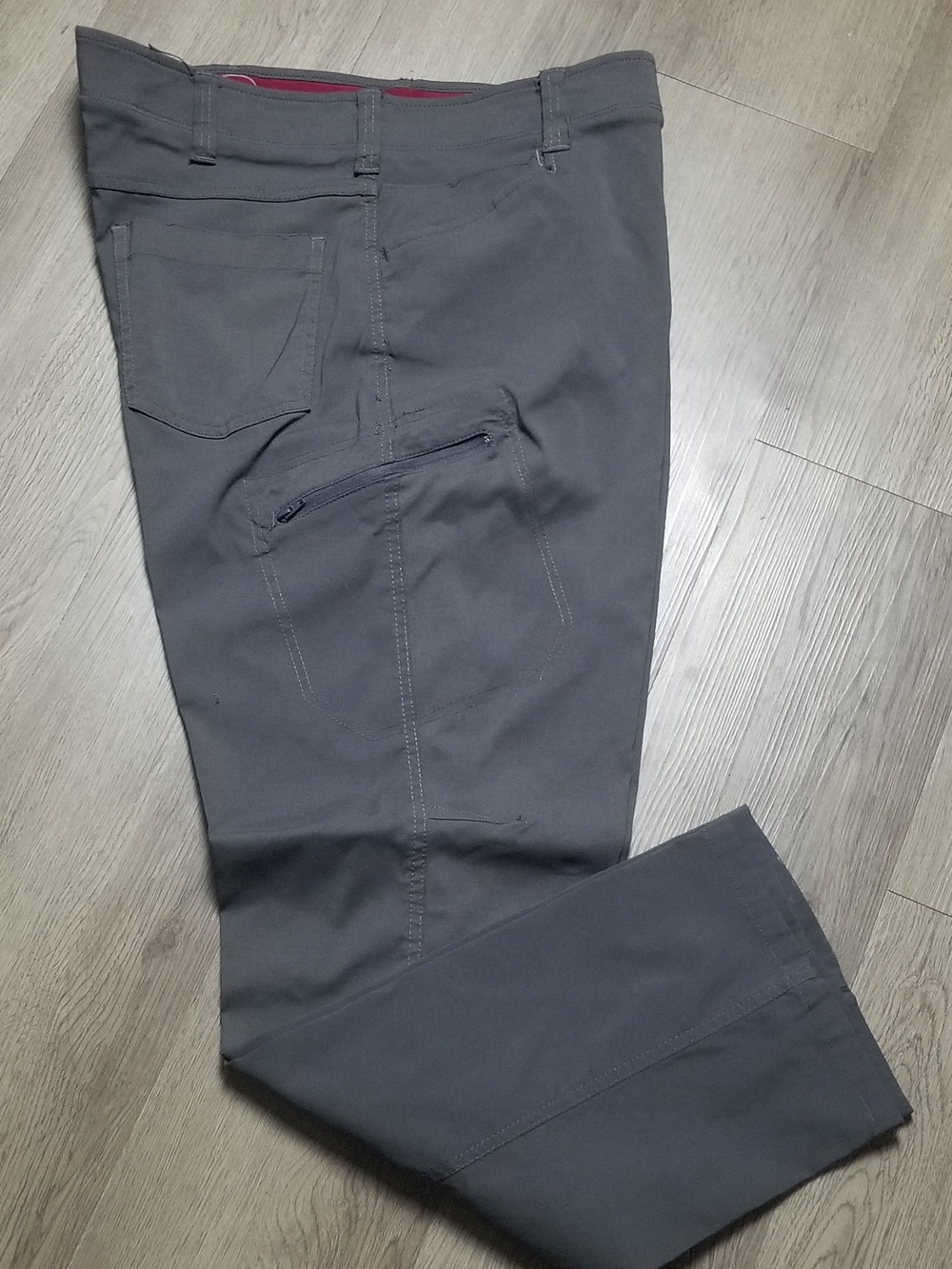 Wrangler Men's Dark Gray Cargo Pants with Zip Pocket (Size 42/30)